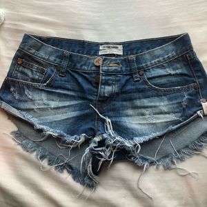 One Teaspoon denim shorts